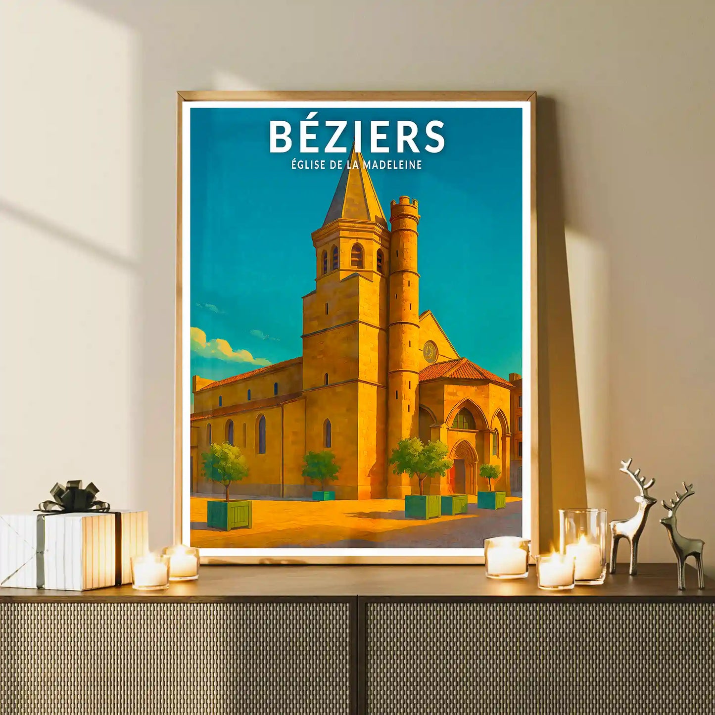 Affiche - Béziers - Église de la Madeleine