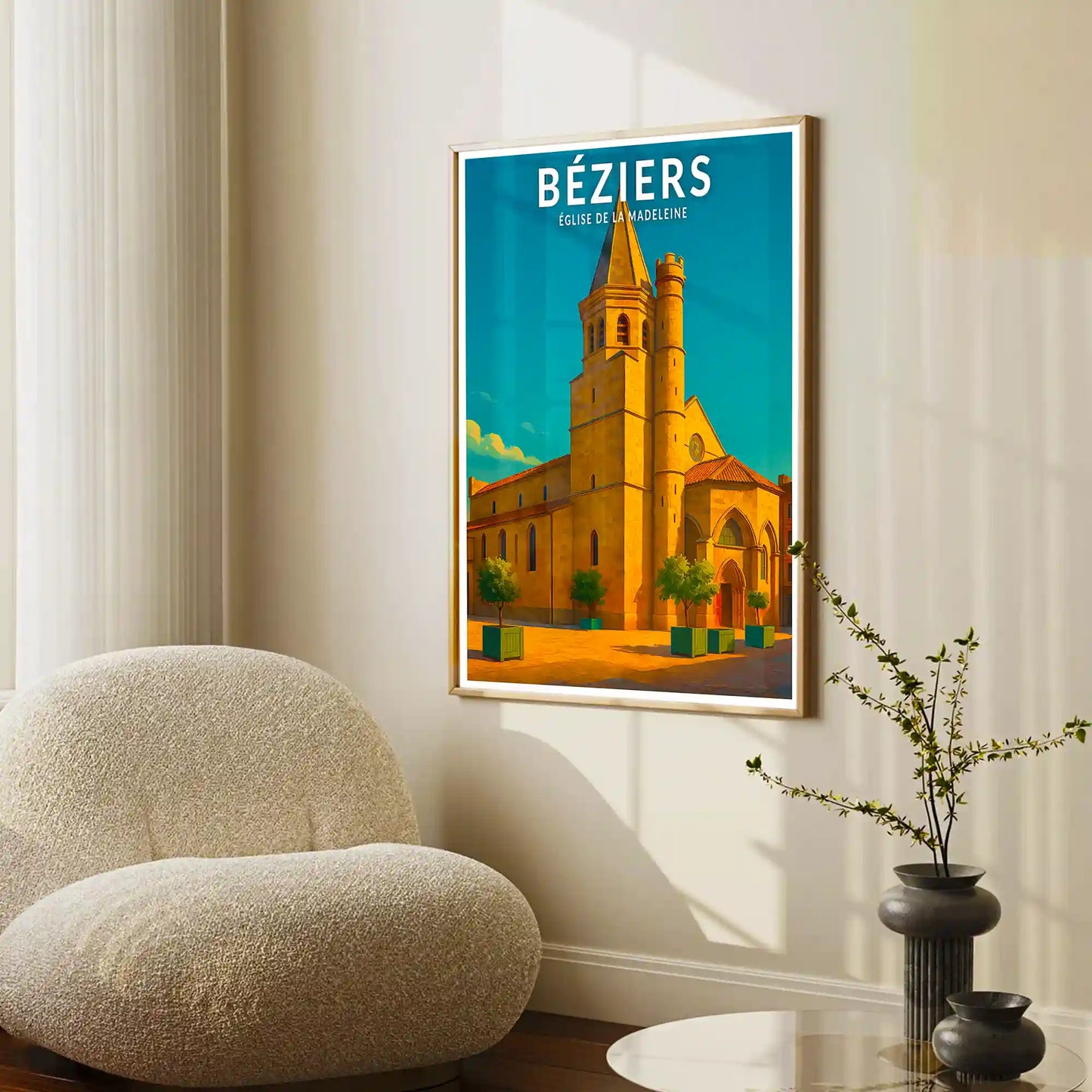 Affiche - Béziers - Église de la Madeleine