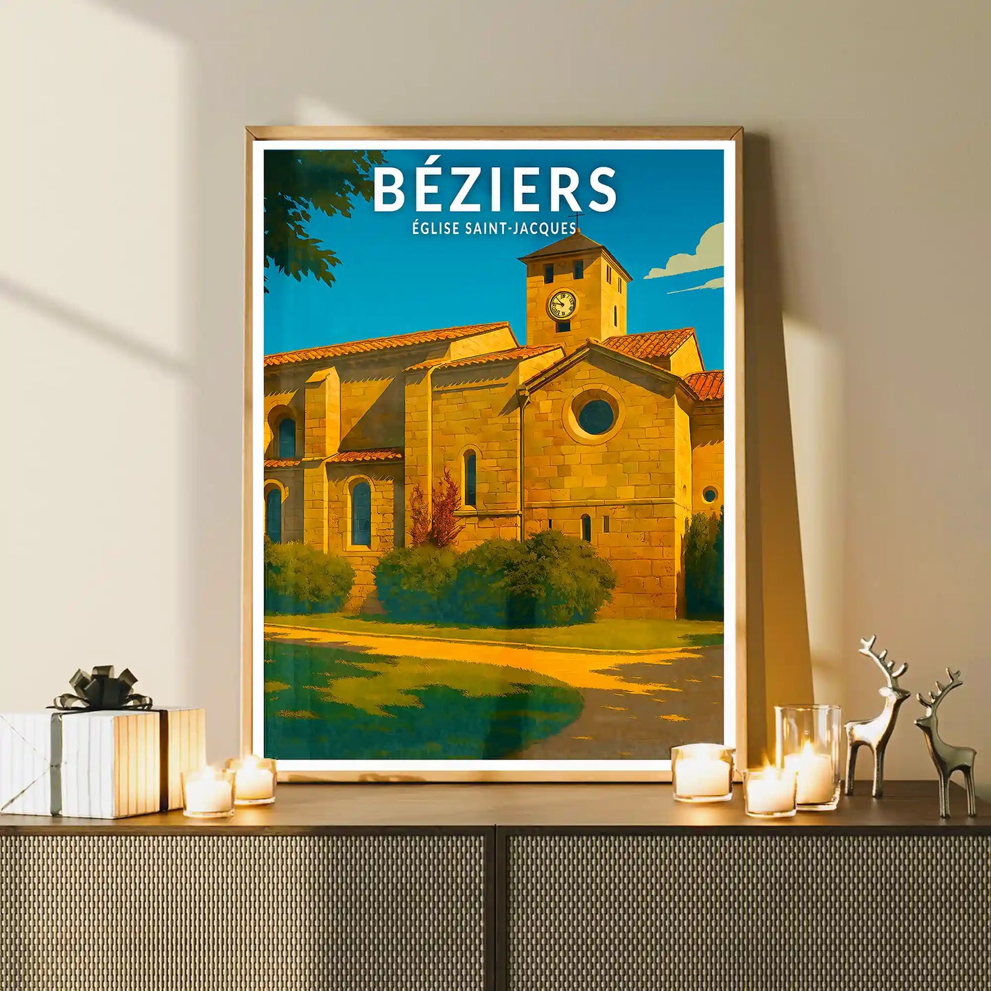 Affiche - Béziers - Église Saint-Jacques