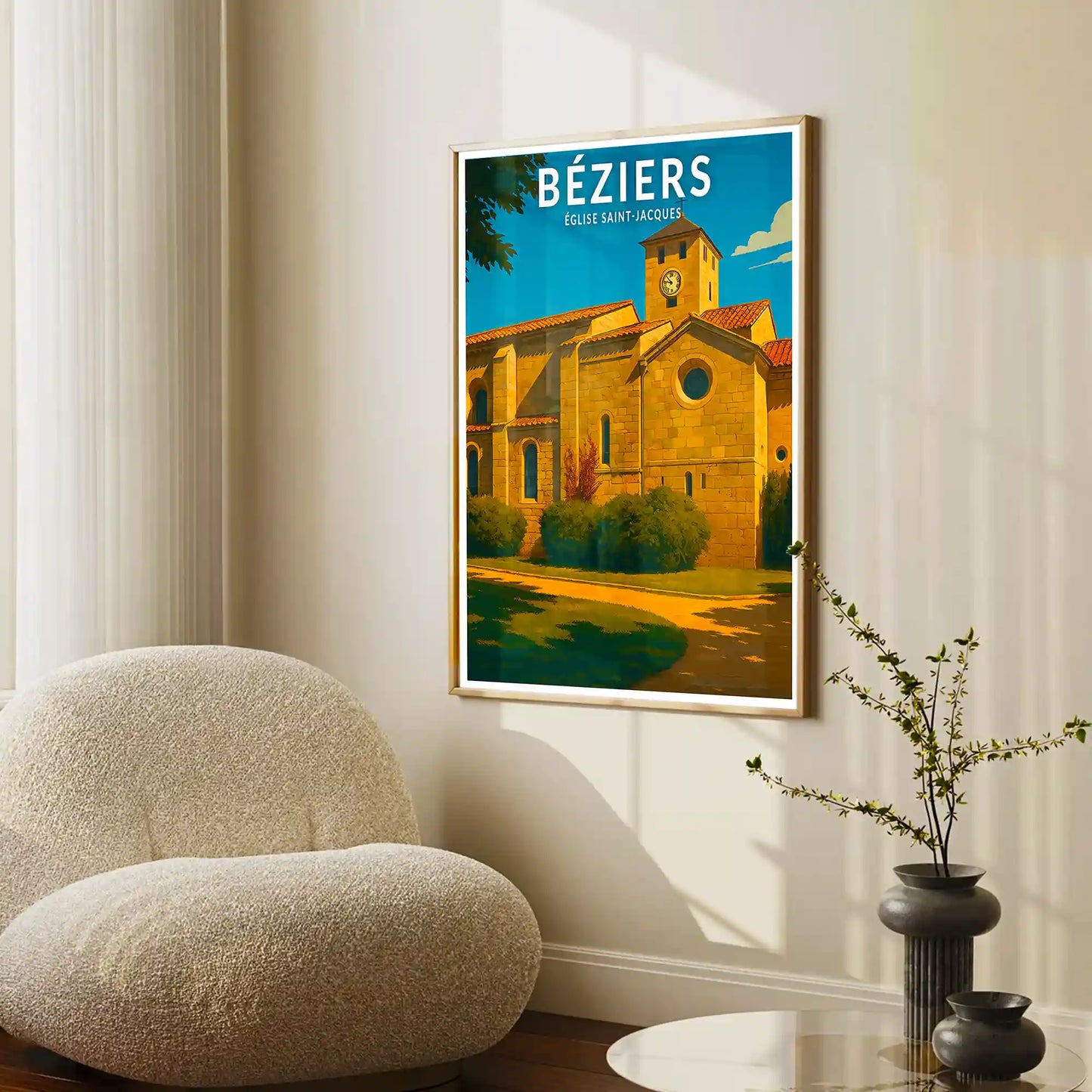 Affiche - Béziers - Église Saint-Jacques
