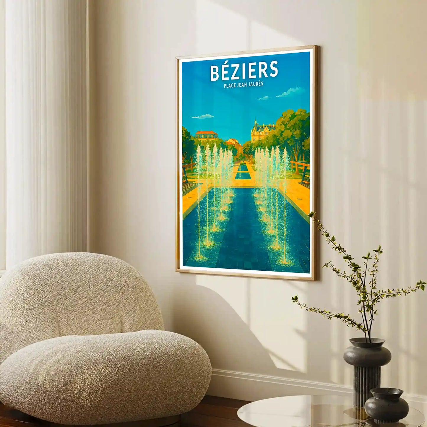 Affiche - Béziers - Place Jean Jaurès