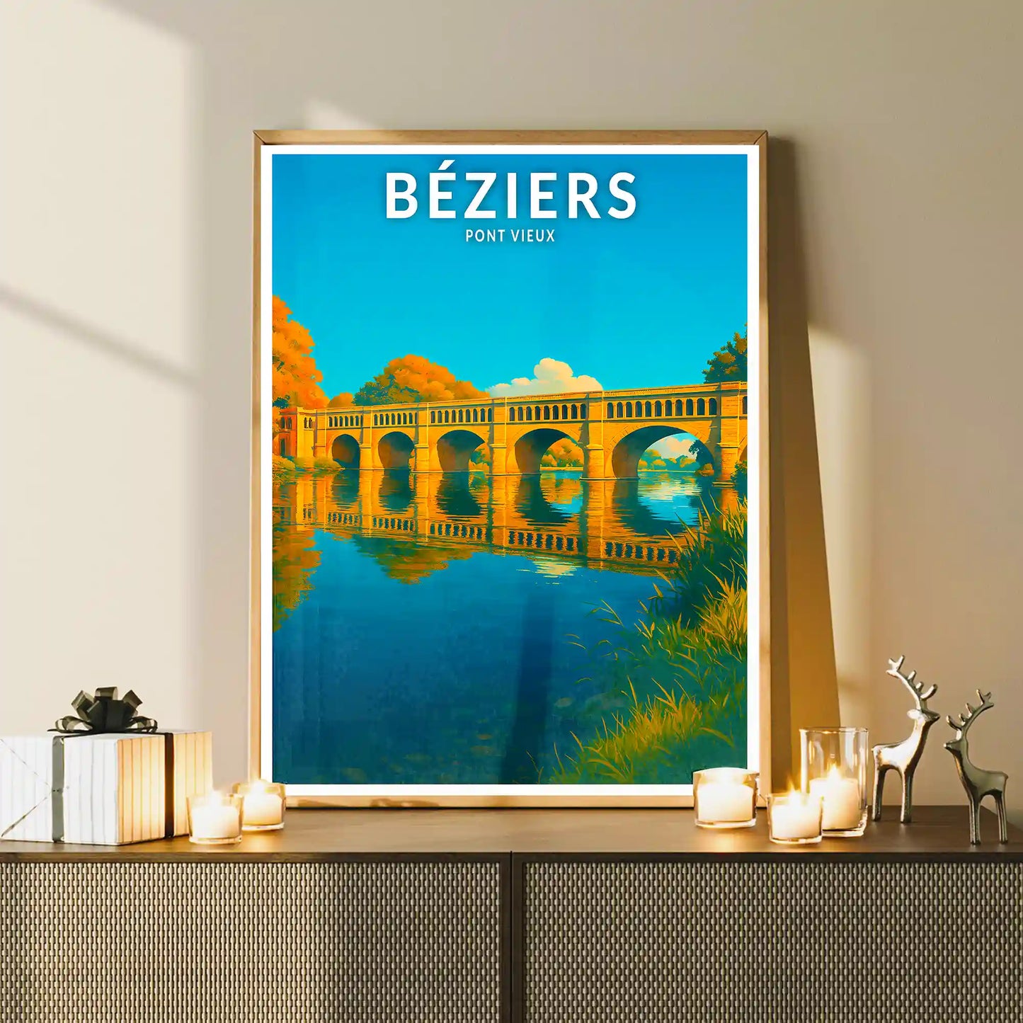 Affiche - Béziers - Pont Vieux