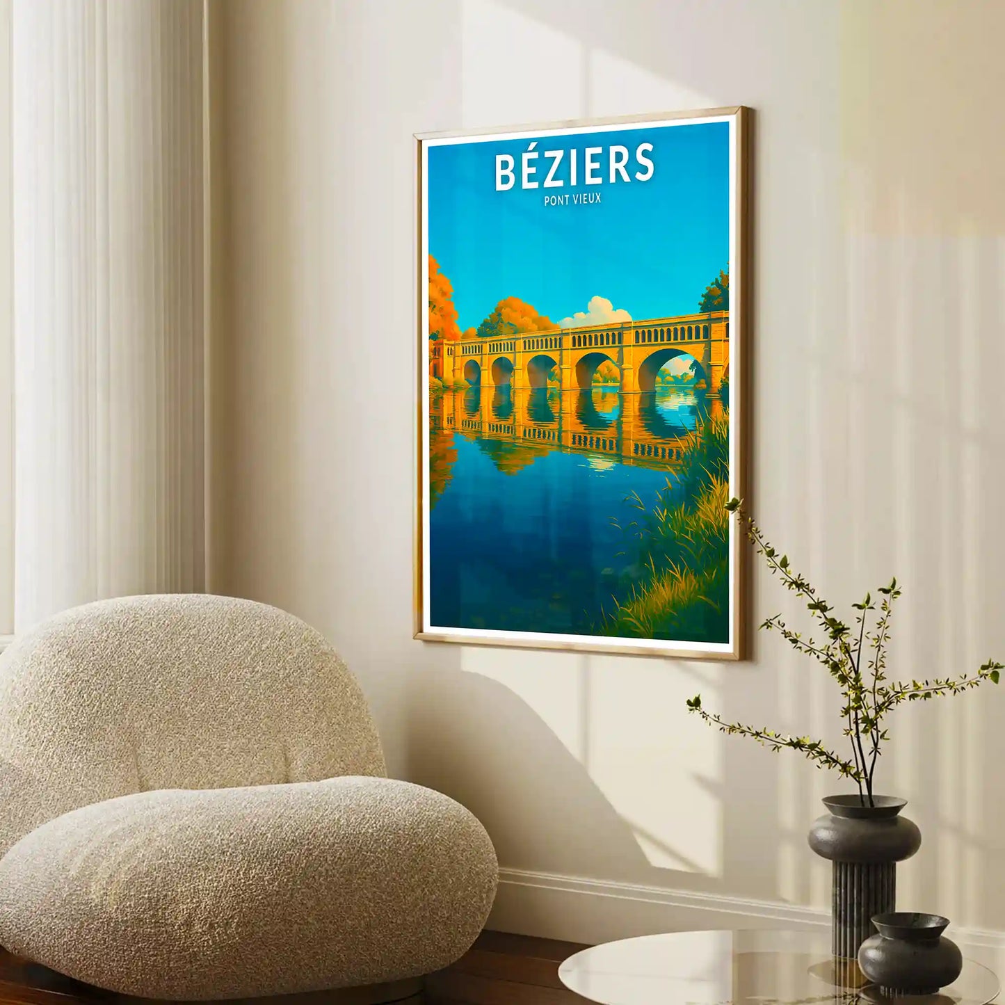 Affiche - Béziers - Pont Vieux