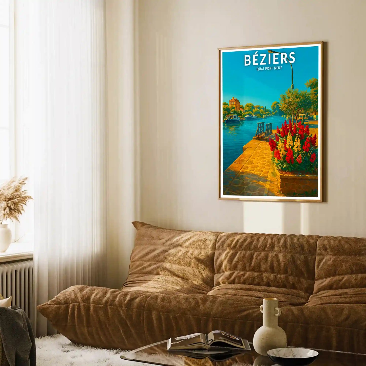 Affiche - Béziers - Quai Port Neuf