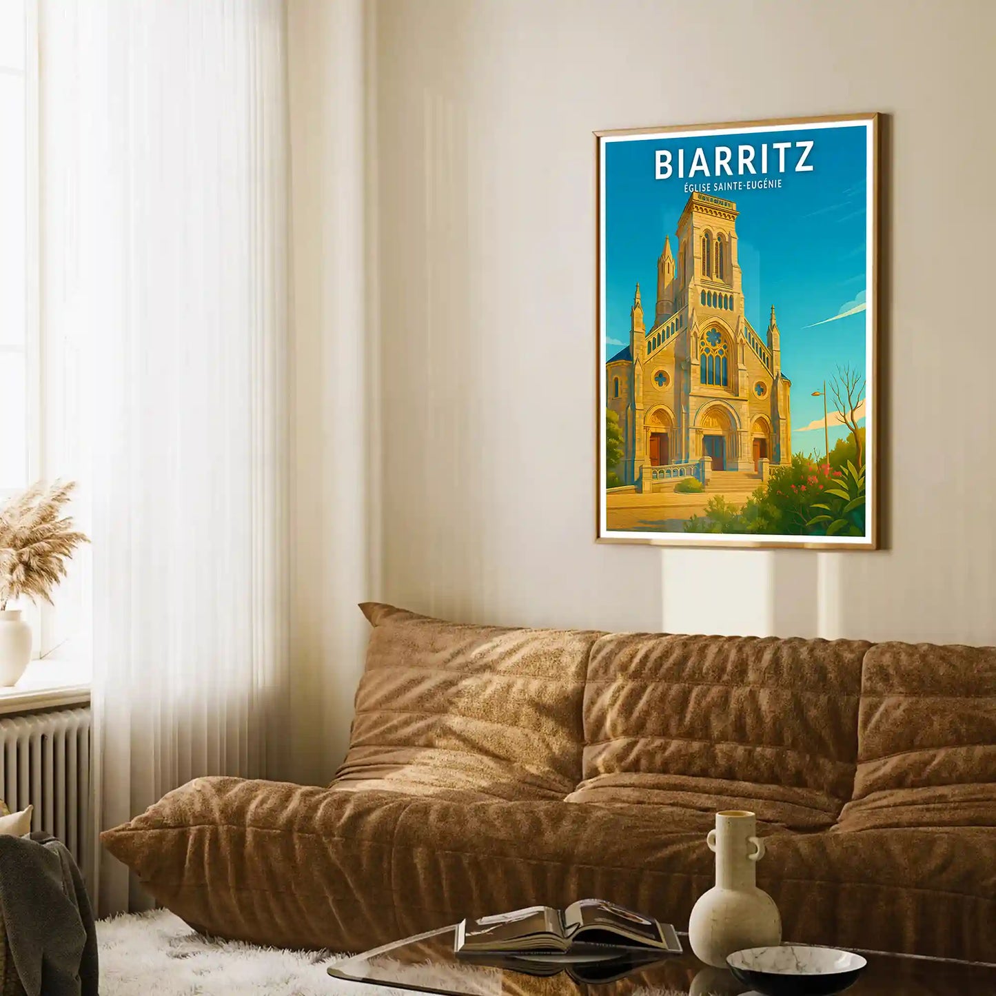 Affiche - Biarritz - Église Sainte-Eugénie