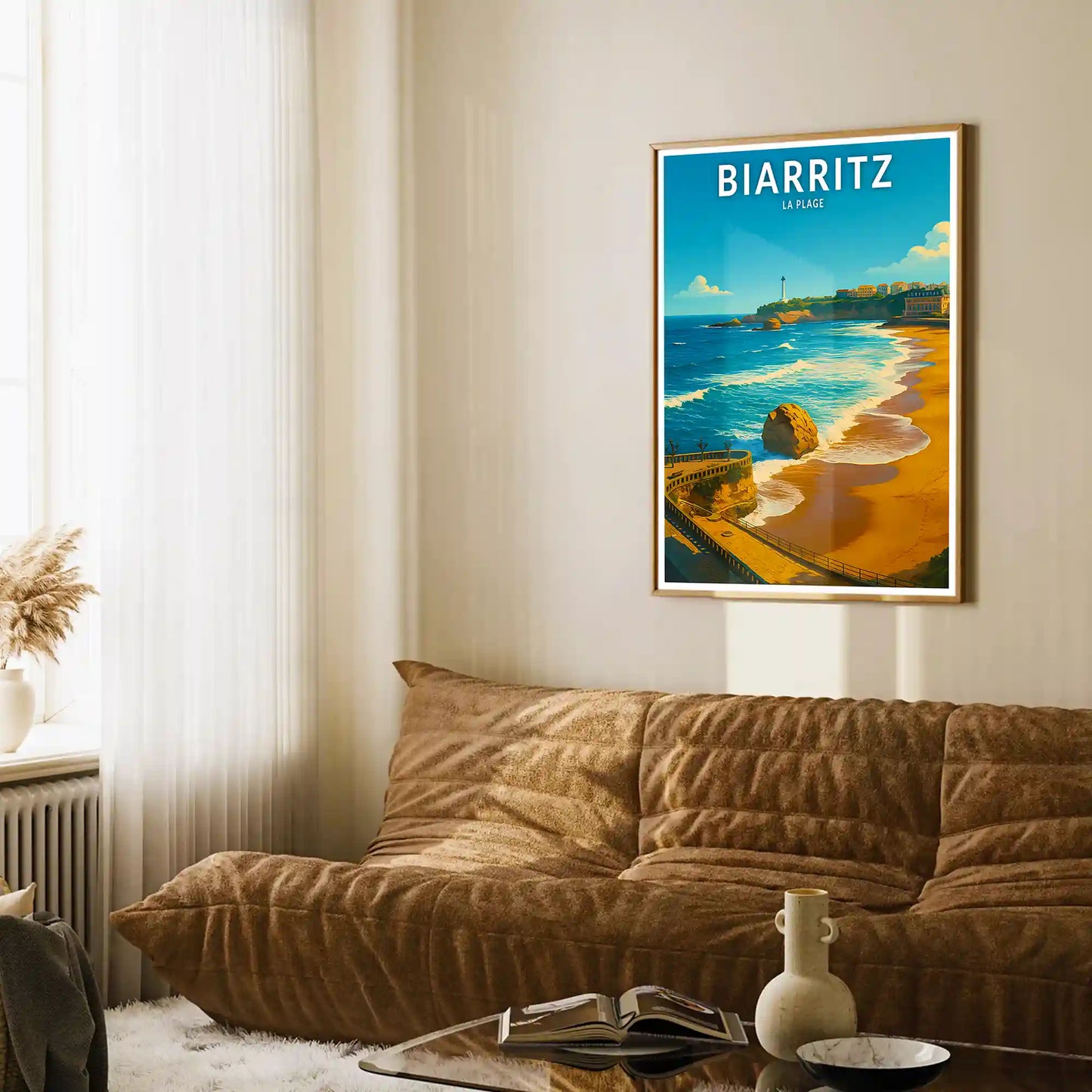 Affiche - Biarritz - La Plage