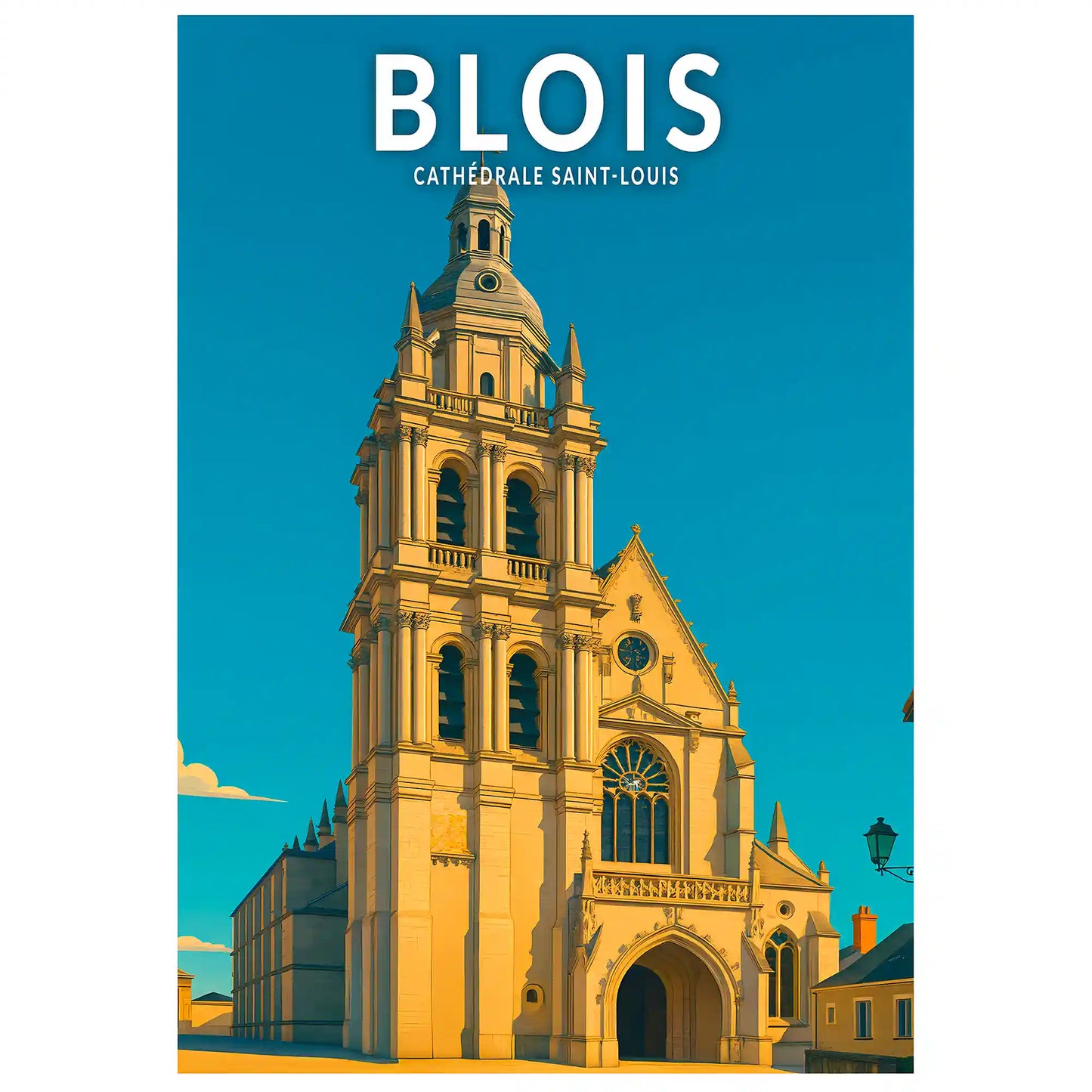 Affiche - Blois - Cathédrale Saint-Louis