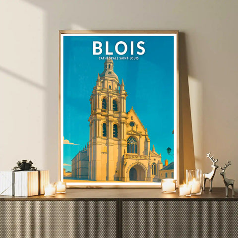 Affiche - Blois - Cathédrale Saint-Louis