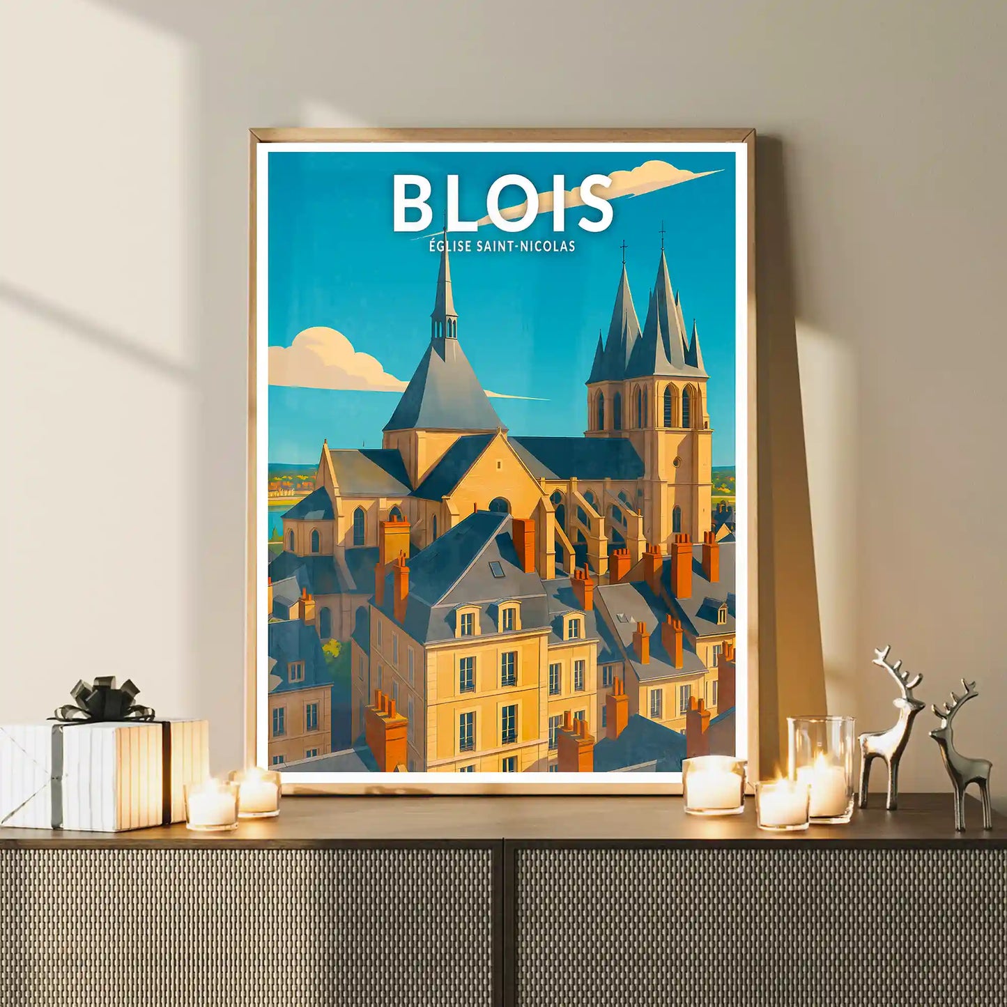 Affiche - Blois - Église Saint-Nicolas