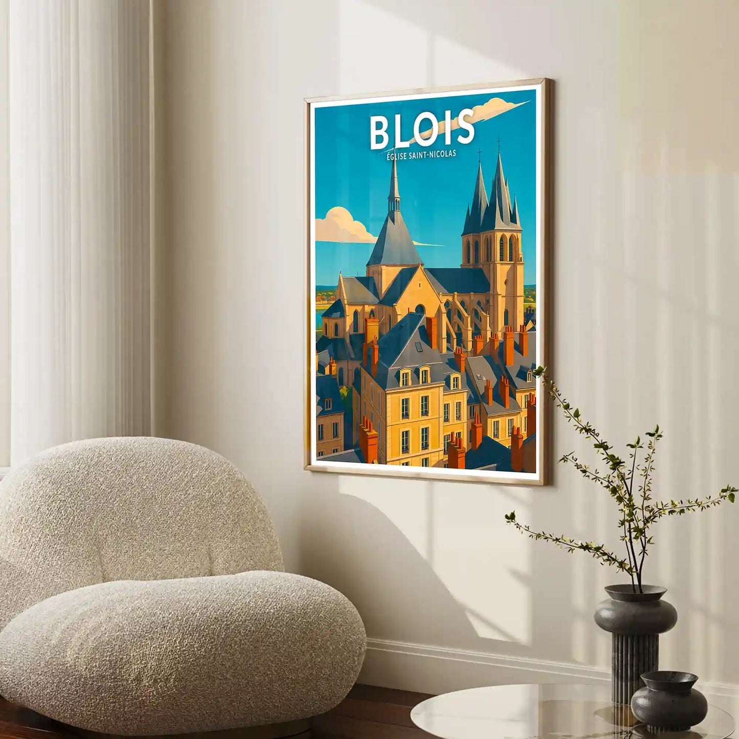 Affiche - Blois - Église Saint-Nicolas