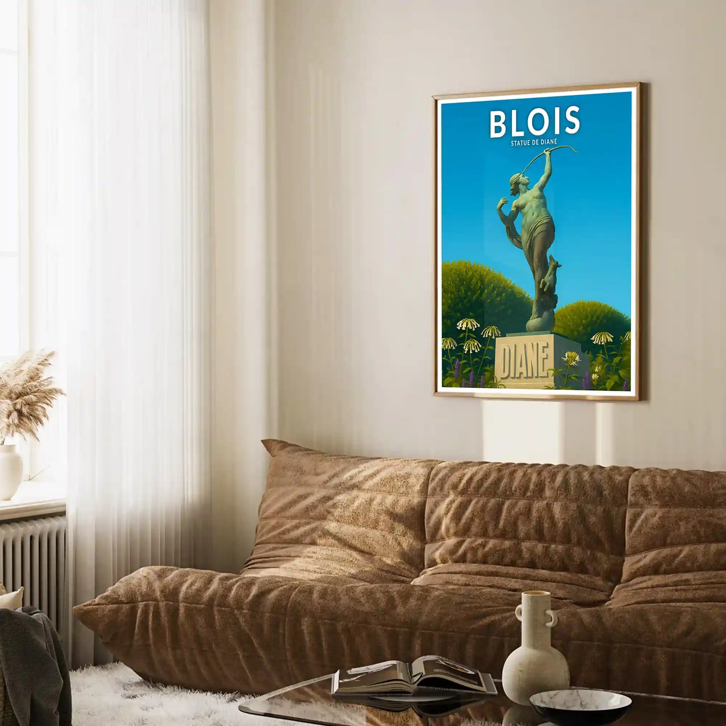 Affiche - Blois - Statue de Diane