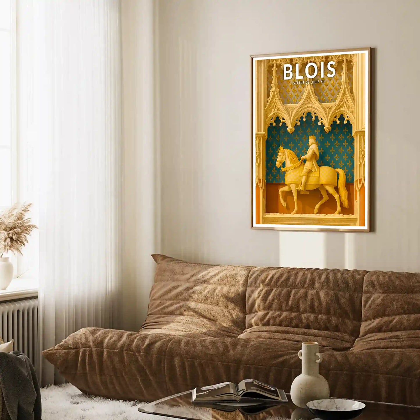 Affiche - Blois - Statue de Louis XII