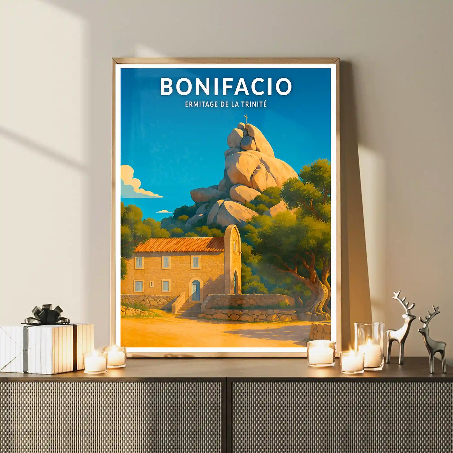 Affiche - Bonifacio - Ermitage de la Trinité