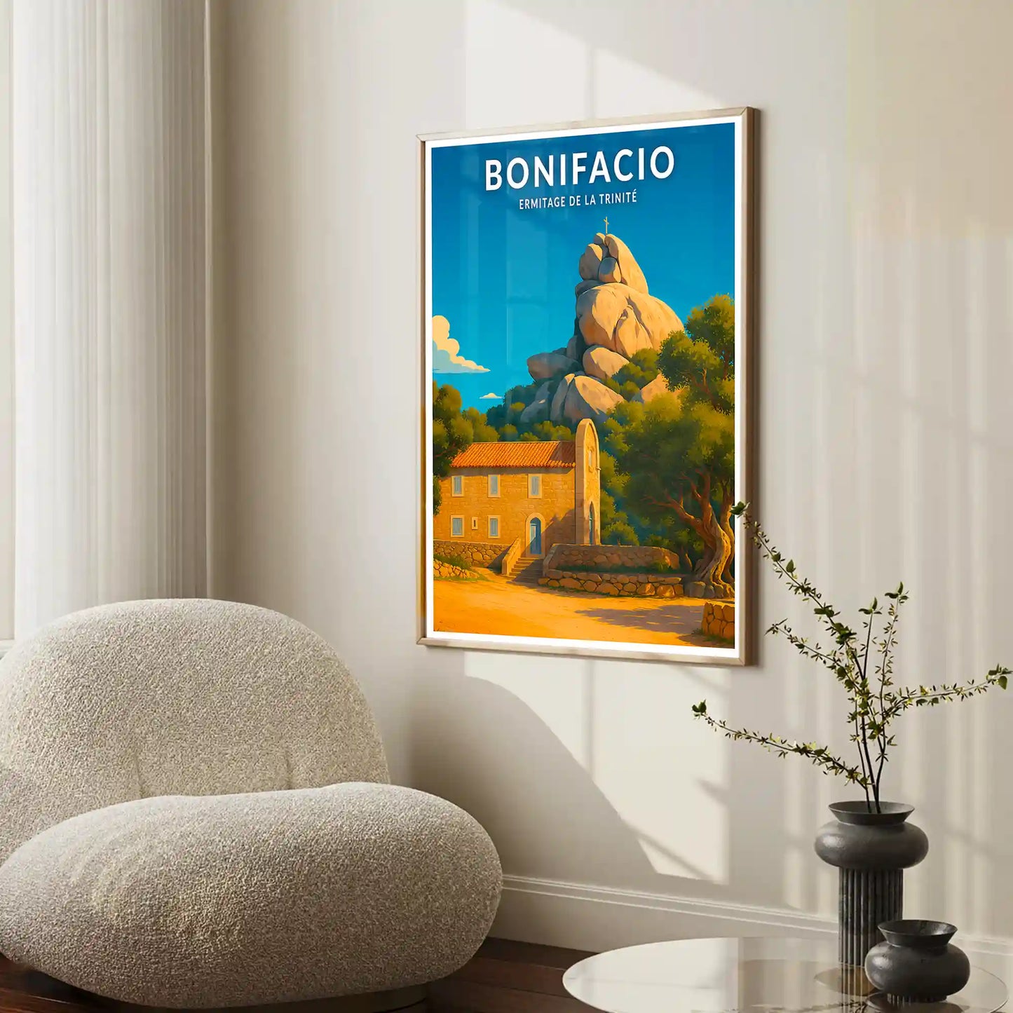 Affiche - Bonifacio - Ermitage de la Trinité