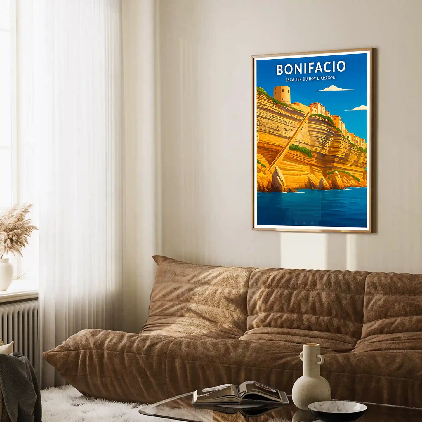 Affiche - Bonifacio - Escalier du Roy d'Aragon
