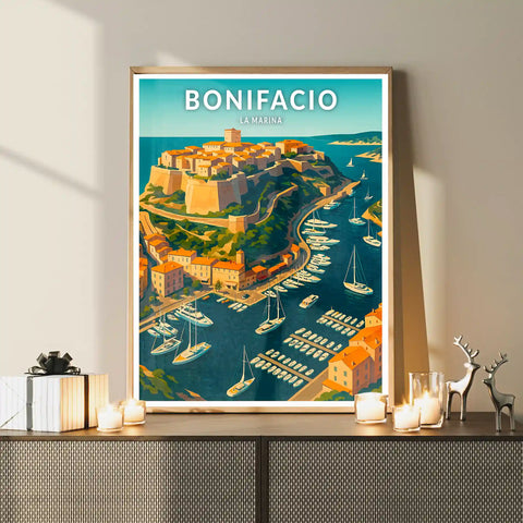 Affiche - Bonifacio - La Marina