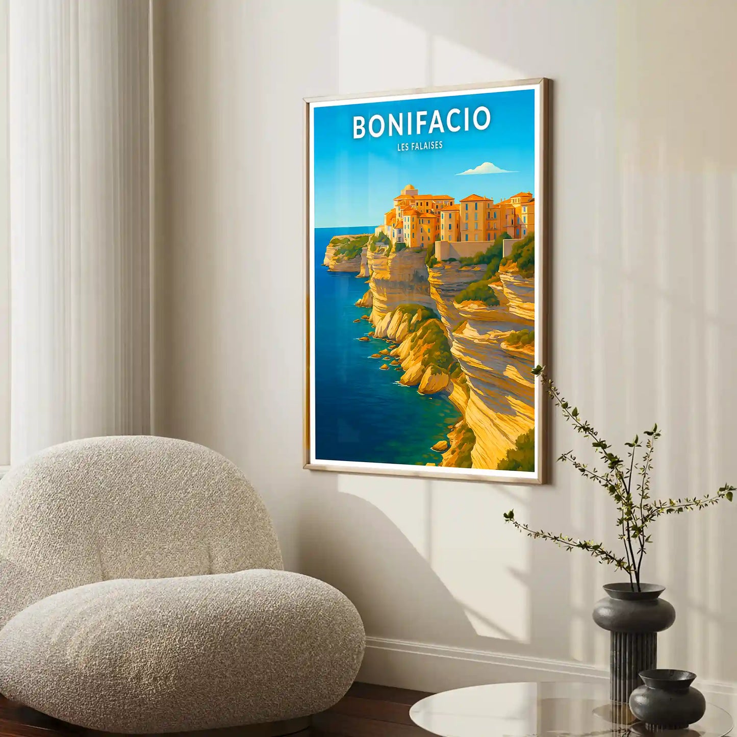 Affiche - Bonifacio - Les Falaises