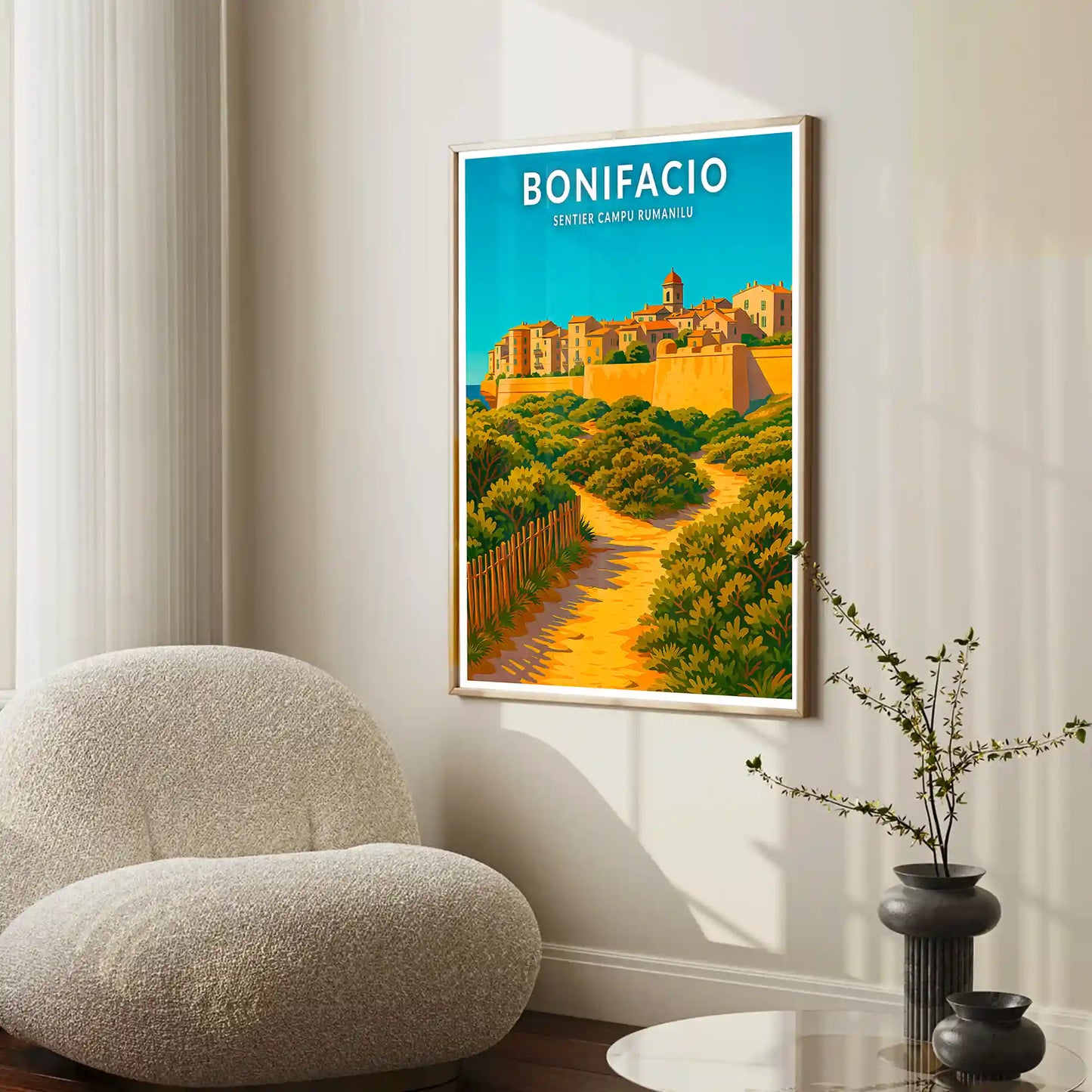 Affiche - Bonifacio - Sentier Campu Rumanilu