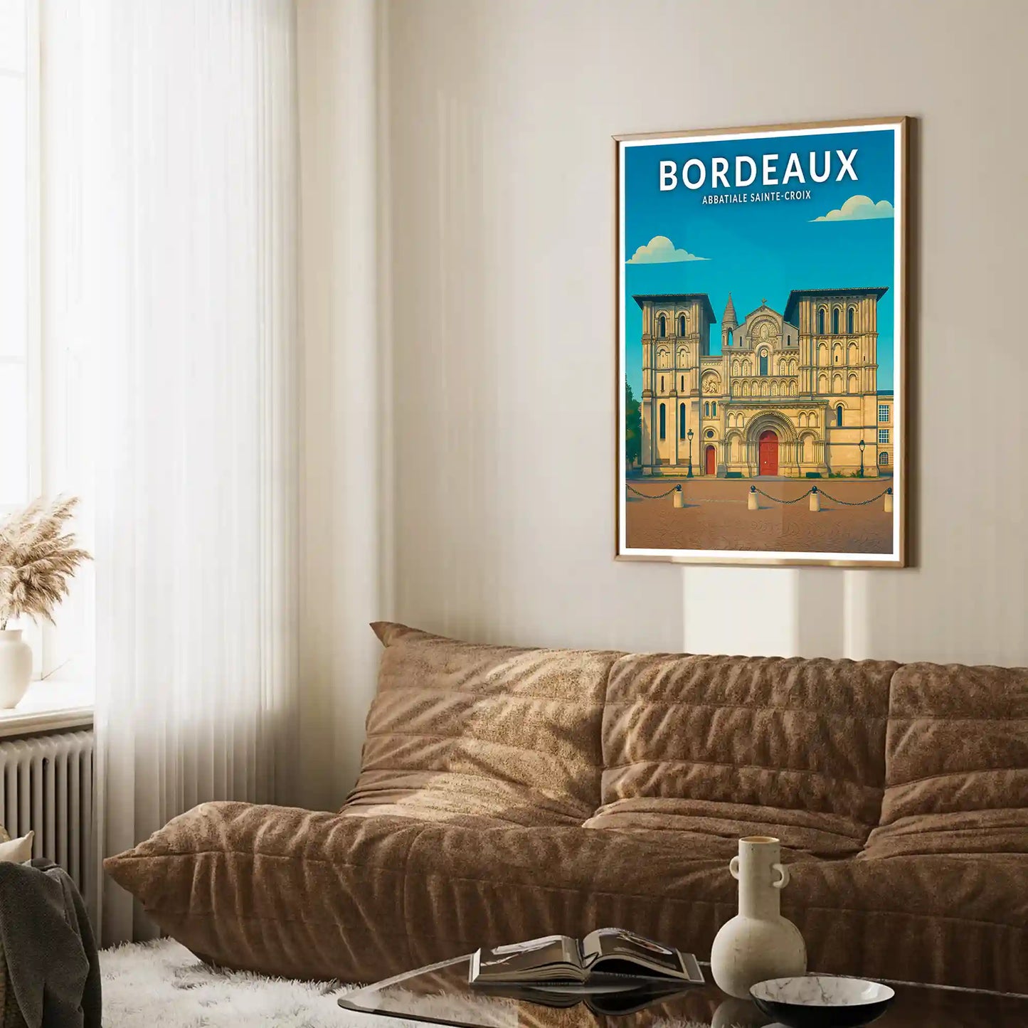 Affiche - Bordeaux - Abbatiale Sainte-Croix