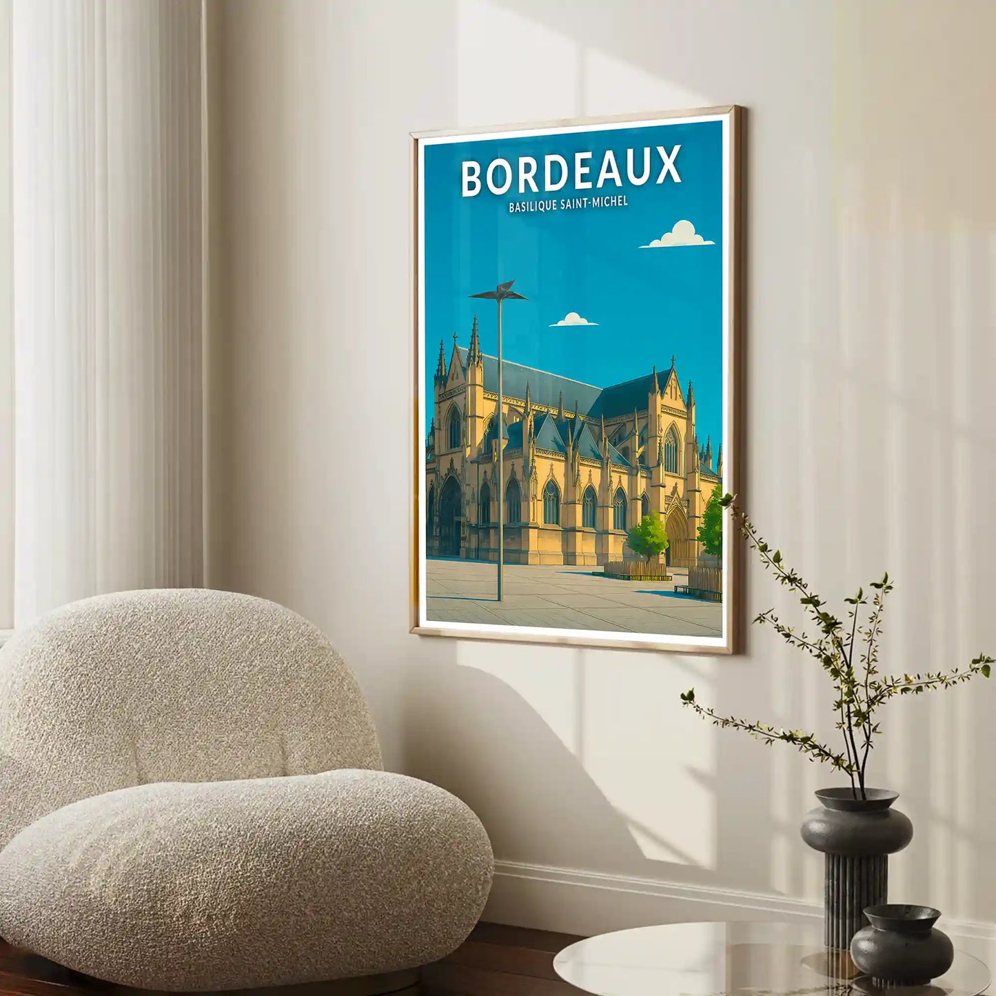Affiche - Bordeaux - Basilique Saint-Michel