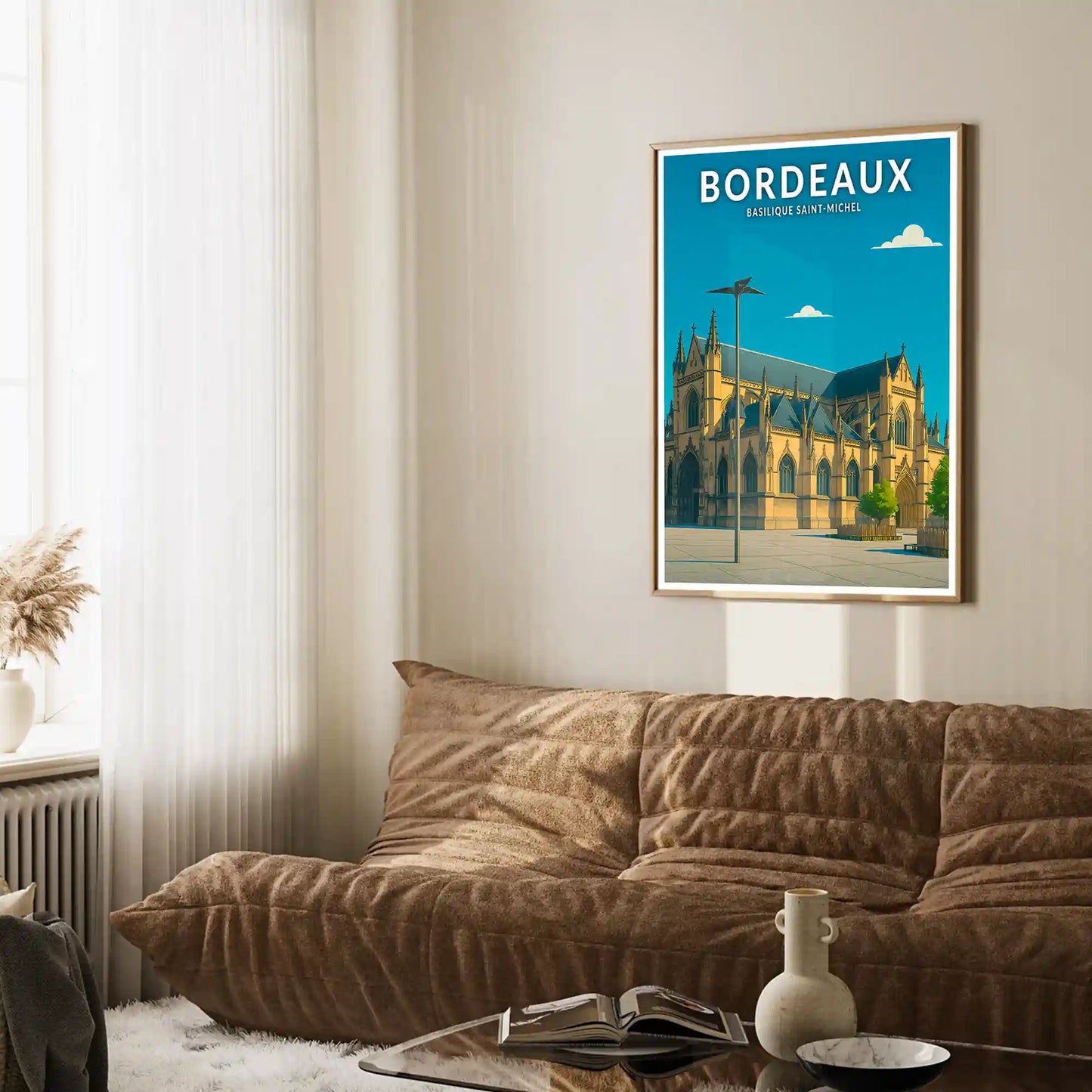 Affiche - Bordeaux - Basilique Saint-Michel