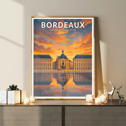Affiche - Bordeaux - Capitale mondiale du vin