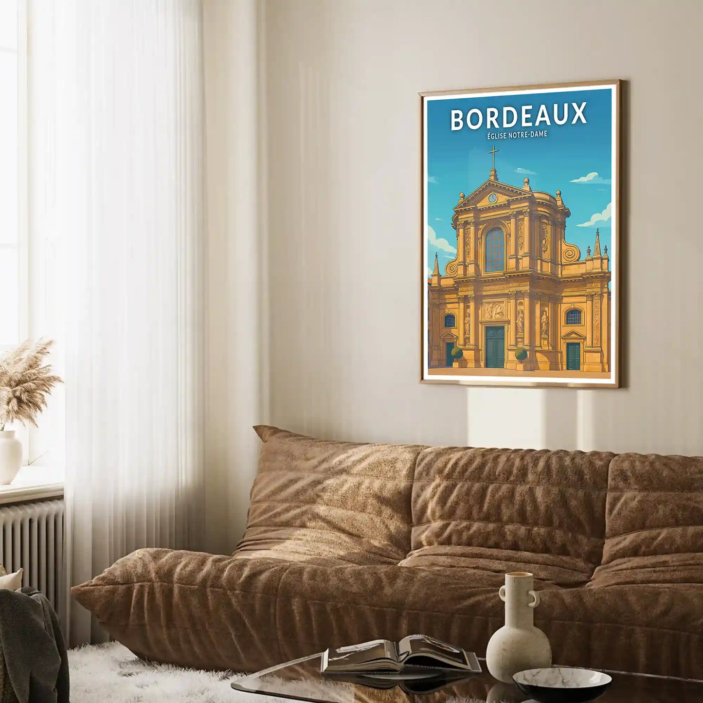 Affiche - Bordeaux - Église Notre-Dame