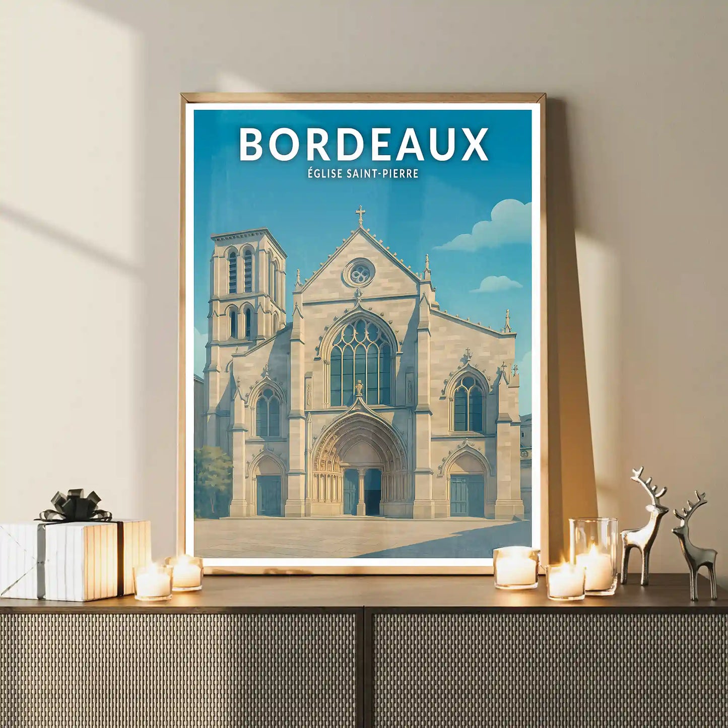 Affiche - Bordeaux - Église Saint-Pierre