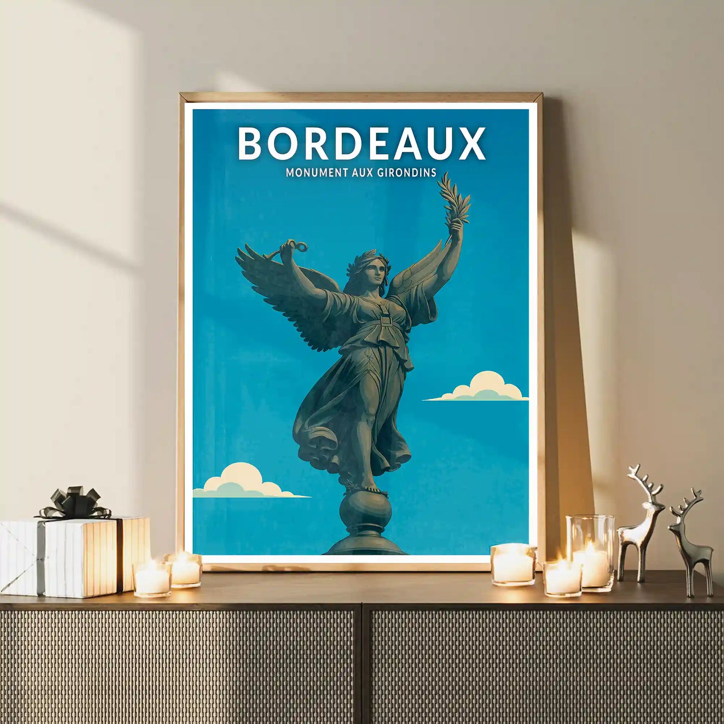 Affiche - Bordeaux - Monument aux Girondins