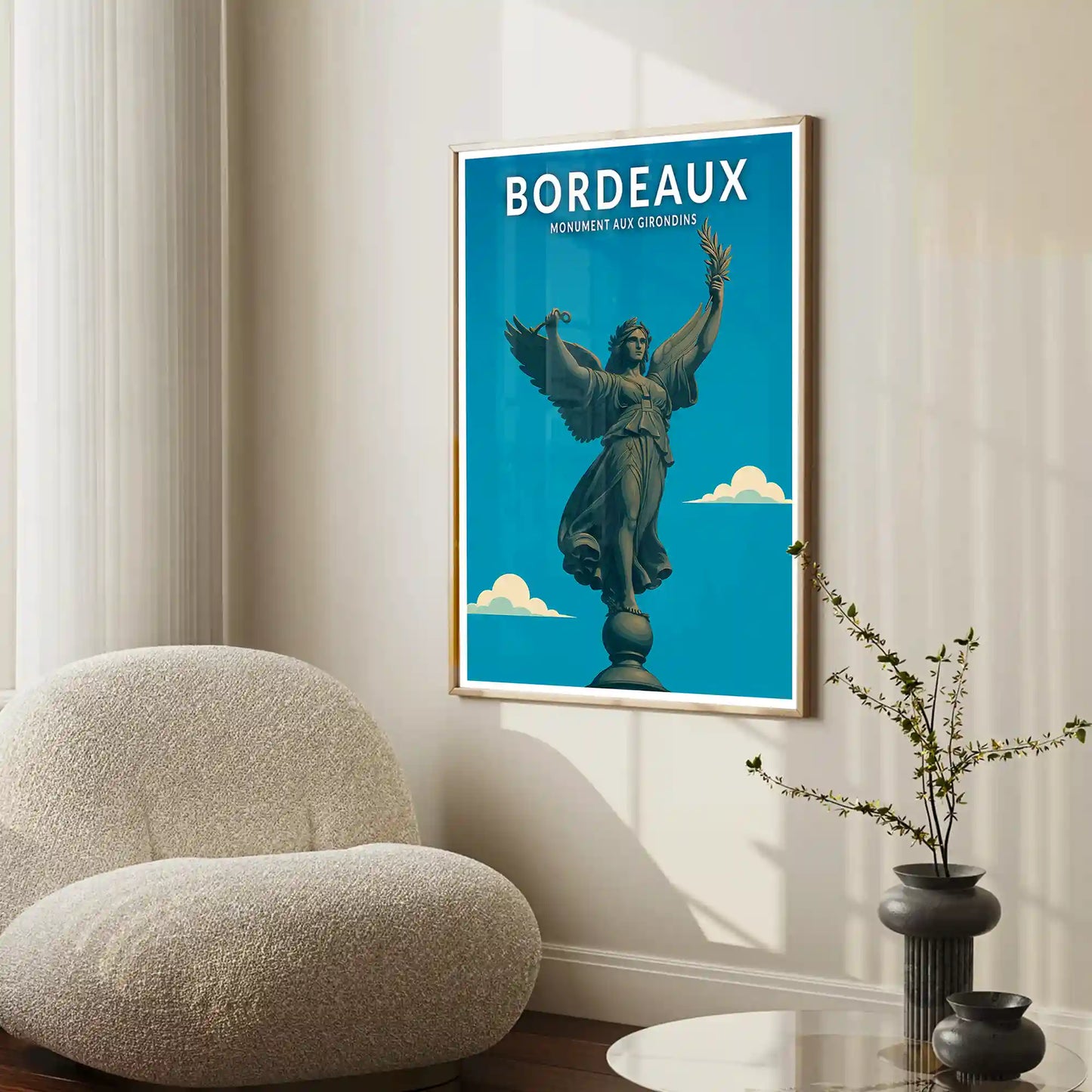 Affiche - Bordeaux - Monument aux Girondins