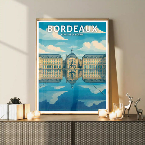 Affiche - Bordeaux - Place de la Bourse