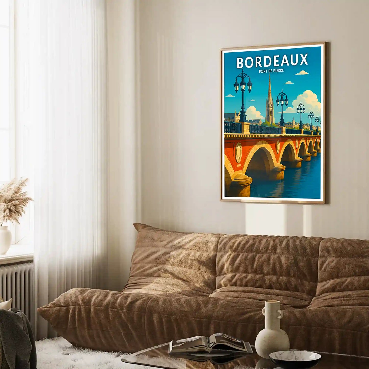 Affiche - Bordeaux - Pont de Pierre