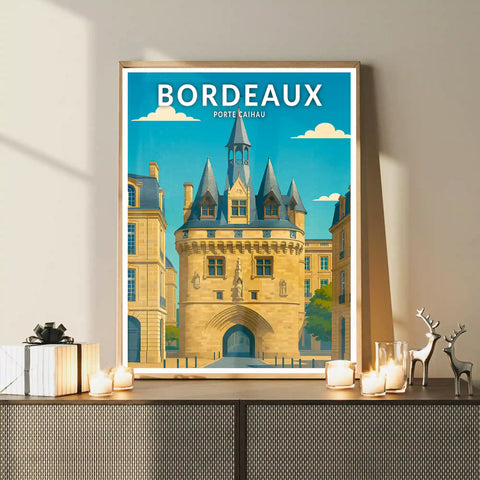 Affiche - Bordeaux - Porte Caihau