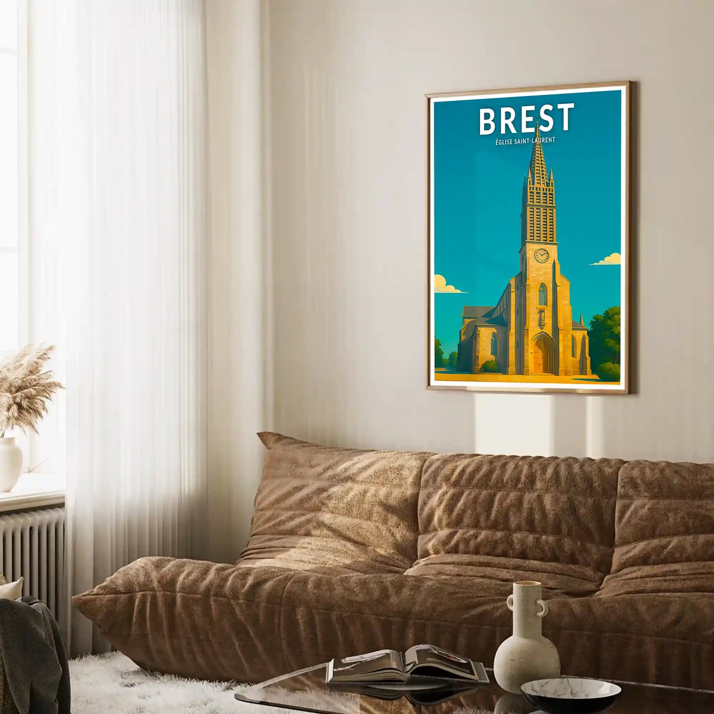 Affiche - Brest - Église Saint-Laurent