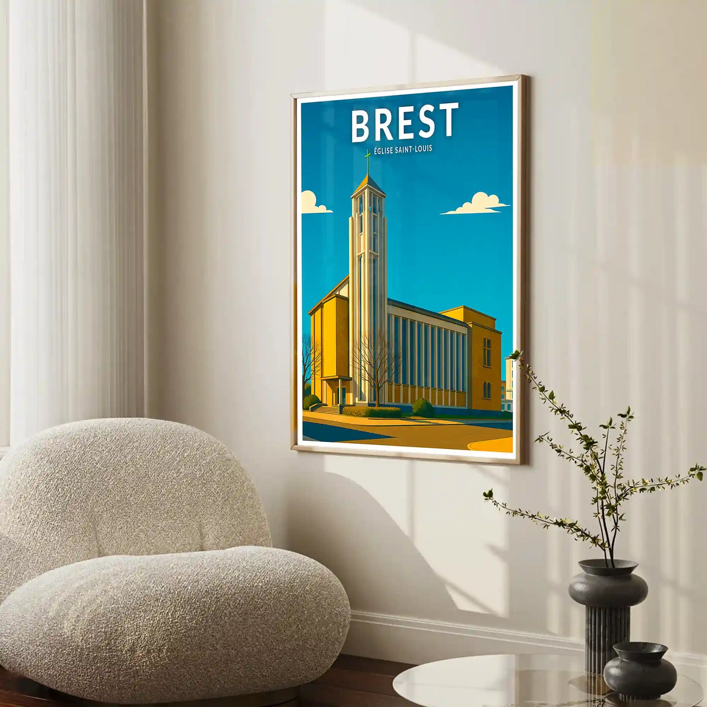 Affiche - Brest - Église Saint-Louis