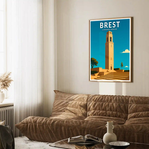 Affiche - Brest - Le Monument Américain