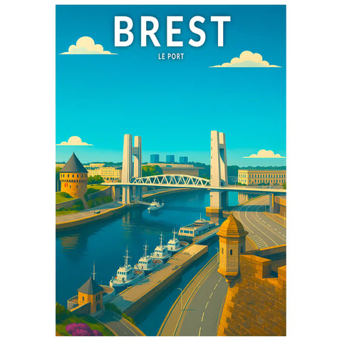 Affiche - Brest - Le Port