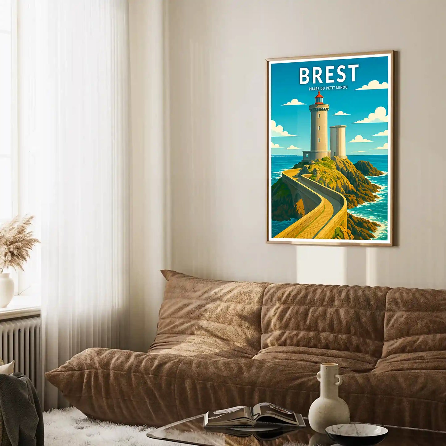 Affiche - Brest - Phare du Petit Minou