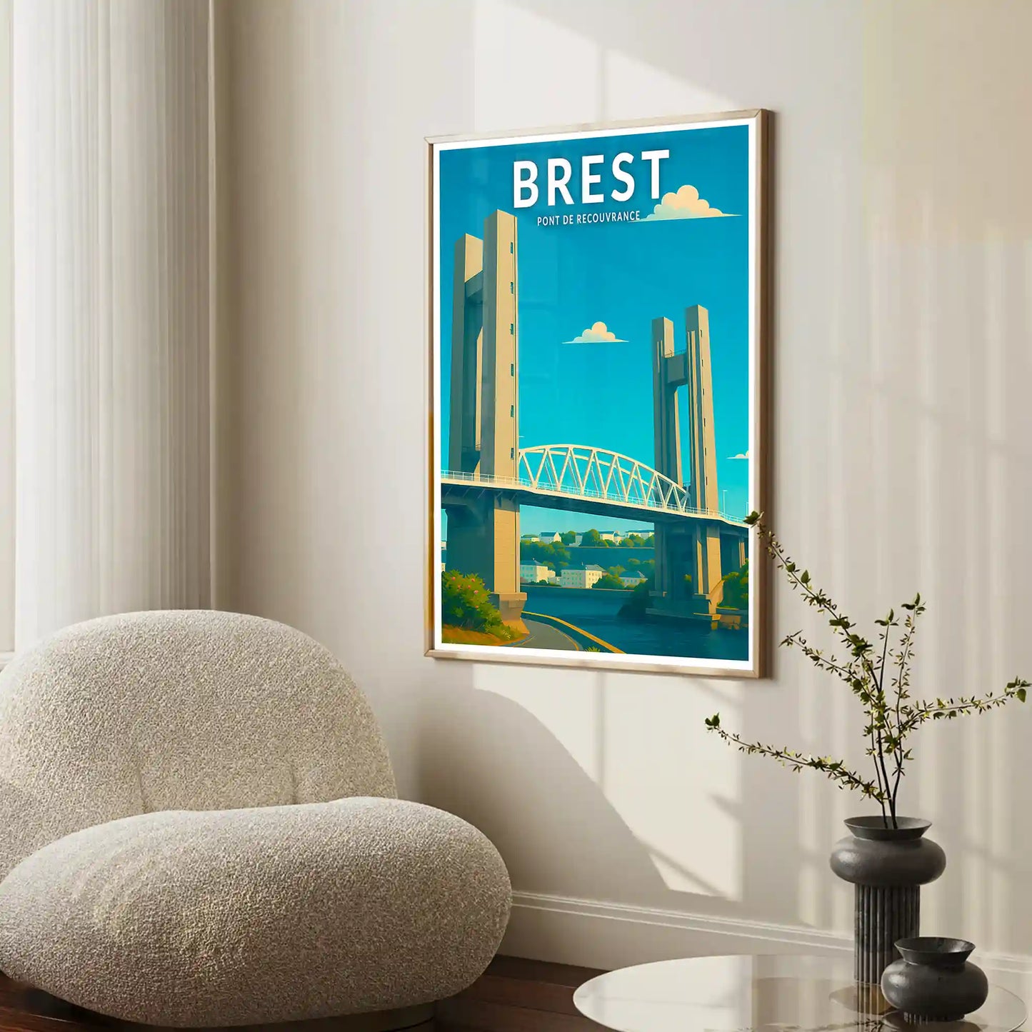 Affiche - Brest - Pont de Recouvrance