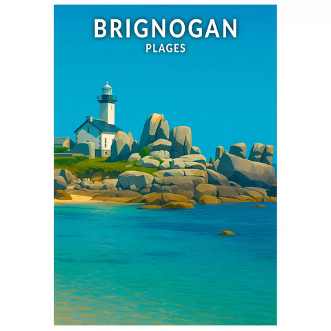 Affiche - Brignogan-Plages