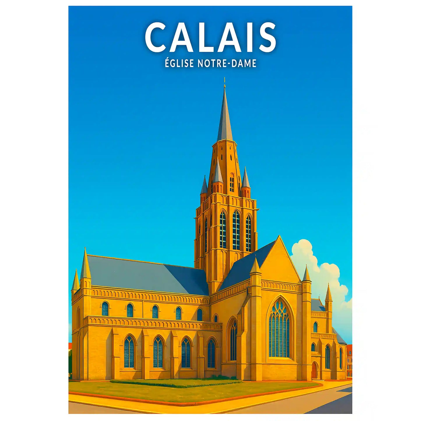 Affiche - Calais - Église Notre-Dame