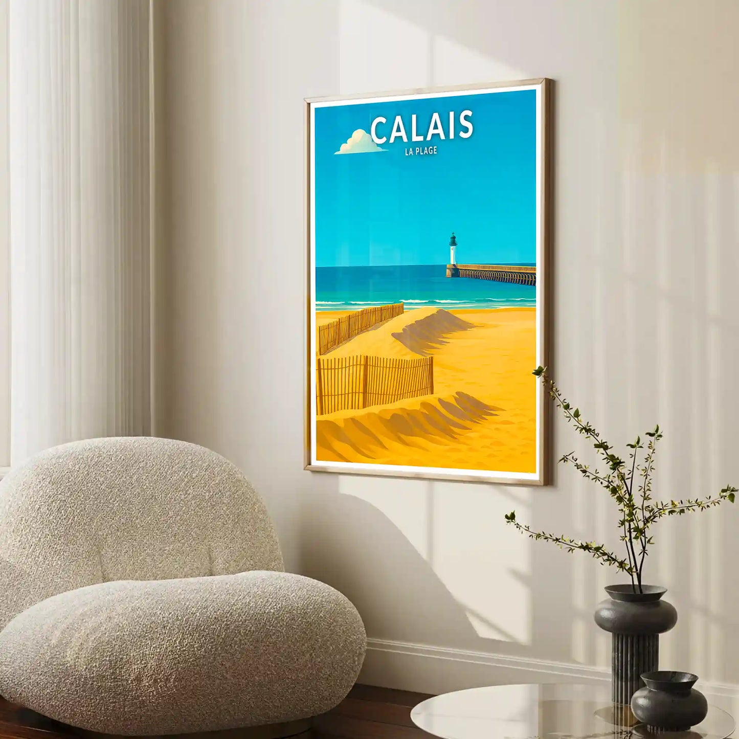 Affiche - Calais - La Plage