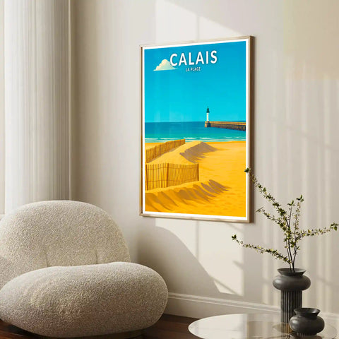 Affiche - Calais - La Plage