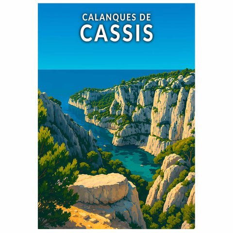 Affiche - Calanques de Cassis