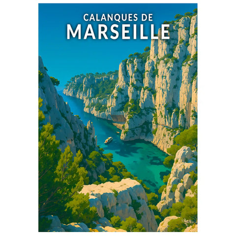 Affiche - Calanques de Marseille