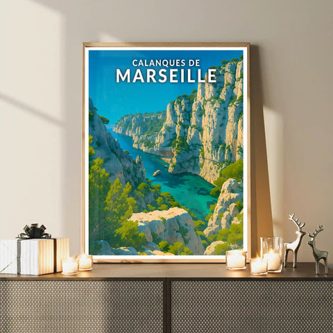 Affiche - Calanques de Marseille