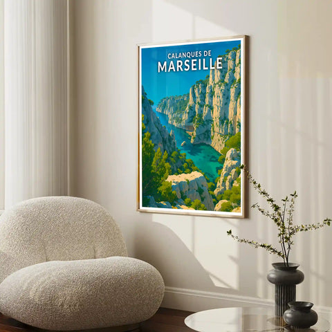 Affiche - Calanques de Marseille