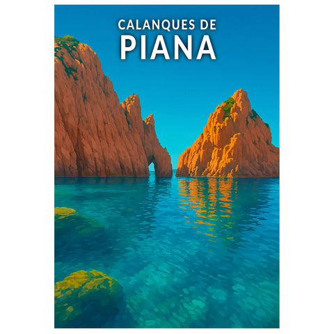 Affiche - Calanques de Piana