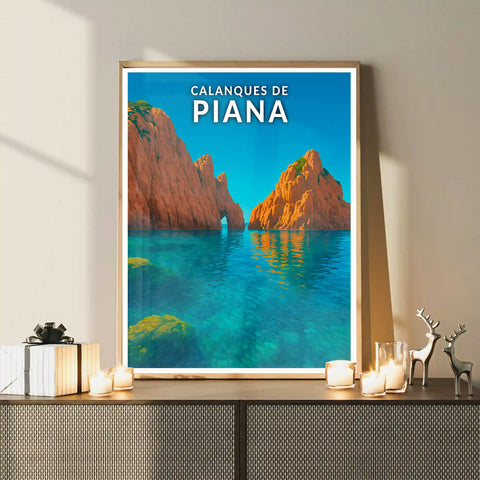 Affiche - Calanques de Piana