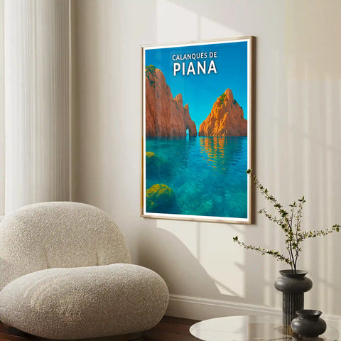 Affiche - Calanques de Piana